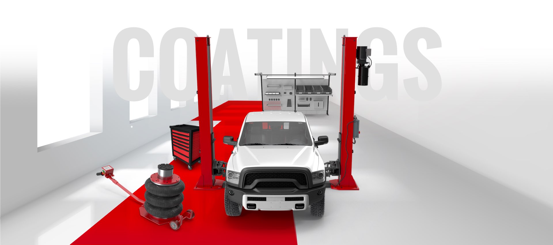 Auto body shop floor coatings with anti-slip and durable surface