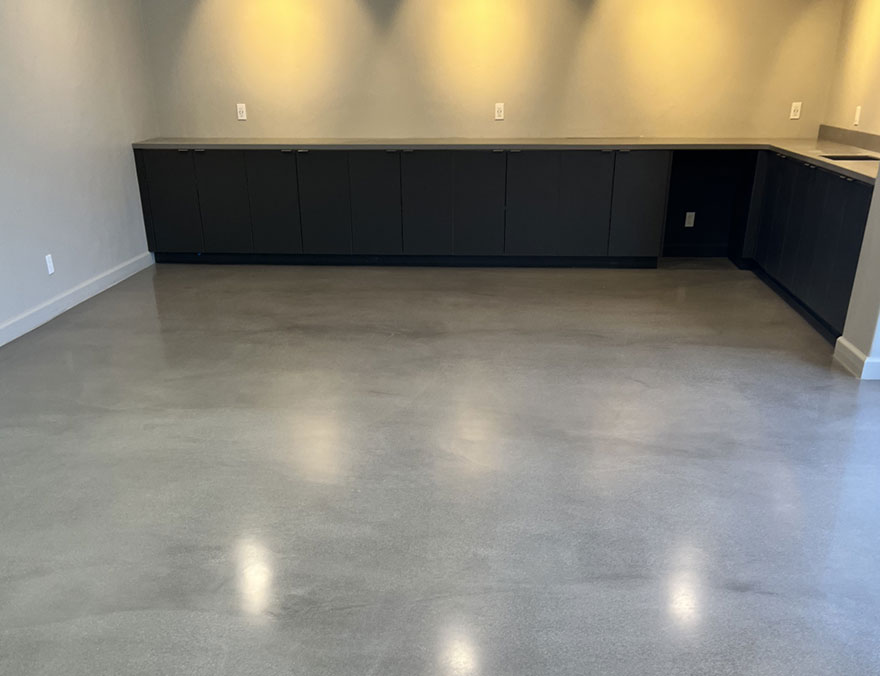 Kitchen floor grinding and resurfacing