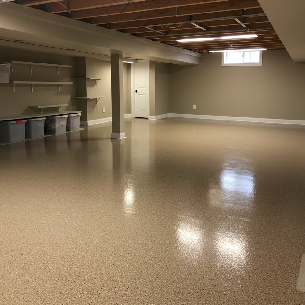 Custom basement floor coating service Monterey, CA