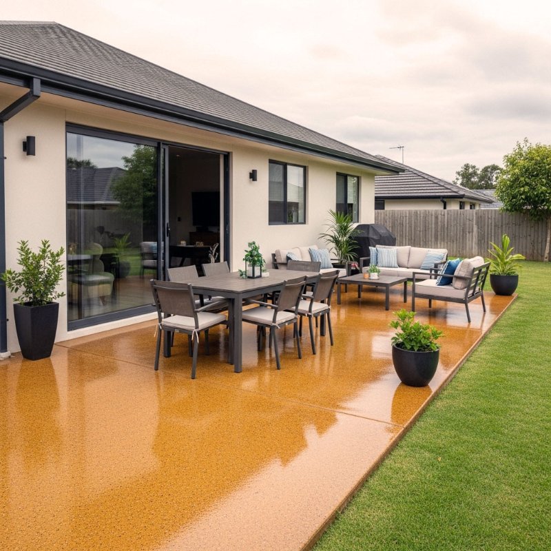 Home patio concrete sealing service in Monterey, CA