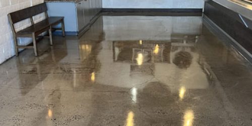 Grinding concrete floors for commercial properties in Monterey, Fresno, Santa Cruz, and San Jose.
